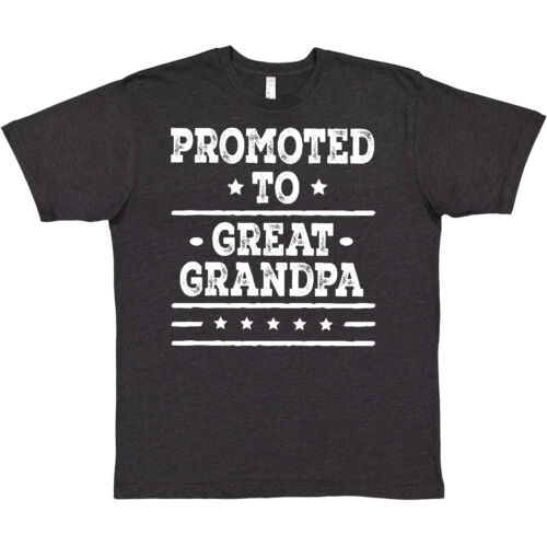 Inktastic Promoted To Great Grandpa Gift T-Shirt Fathers Day Grandparents Men