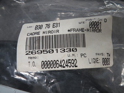 Sea-Doo OEM Right Hand Mirror Frame RXP Wake GTI RXT 269500697 
