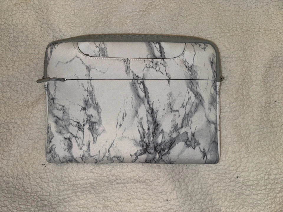 Bolsa com estojo de laptop com estampa de mármore, 15 polegadas, com alças - Imagem 2 de 4