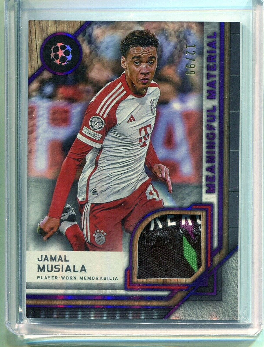 2023-24 Topps Museum UEFA Jamal Musiala Meaningful Material