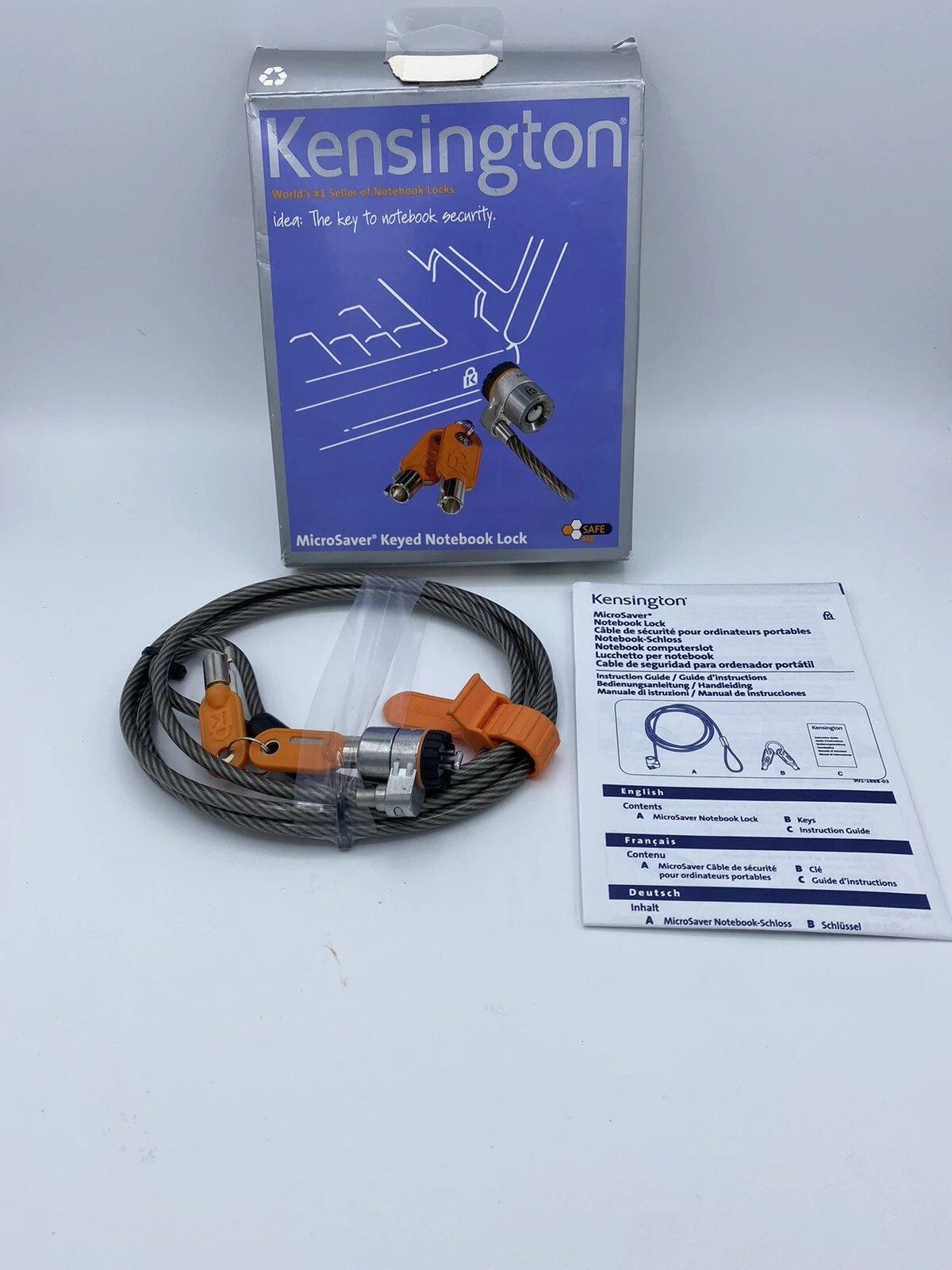 Kensington MicroSaver Keyed Notebook Lock K64598US - Picture 1 of 2