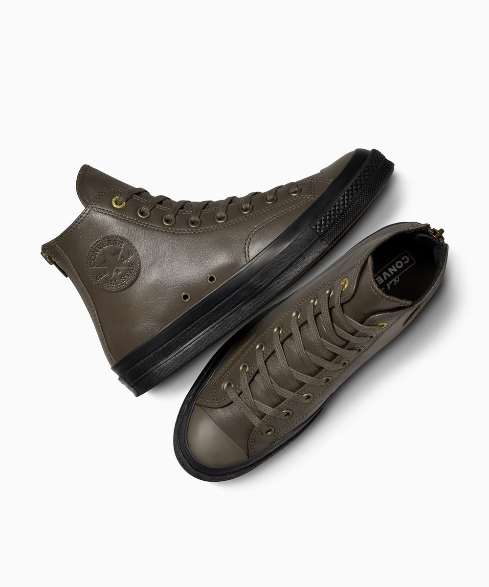 Converse Chuck 70 Leather Zipper Heel Sneaker Shoes Velvet Converse Chuck 70 Leather Zipper Heel Sneaker Shoes Velvet