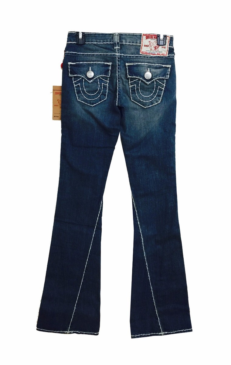 【希少】TRUE RELIGION JOEY SUPER T W31 L34 True Religion Women's Joey Jeans Super T Denim Flare Leg Low