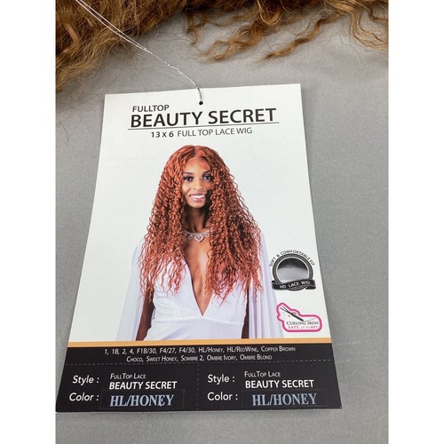 Peluca Beauty Secret HL/Miel Onda de Agua En Capas Encaje Frontal 13x6 Sintético - Imagen 8 de 9
