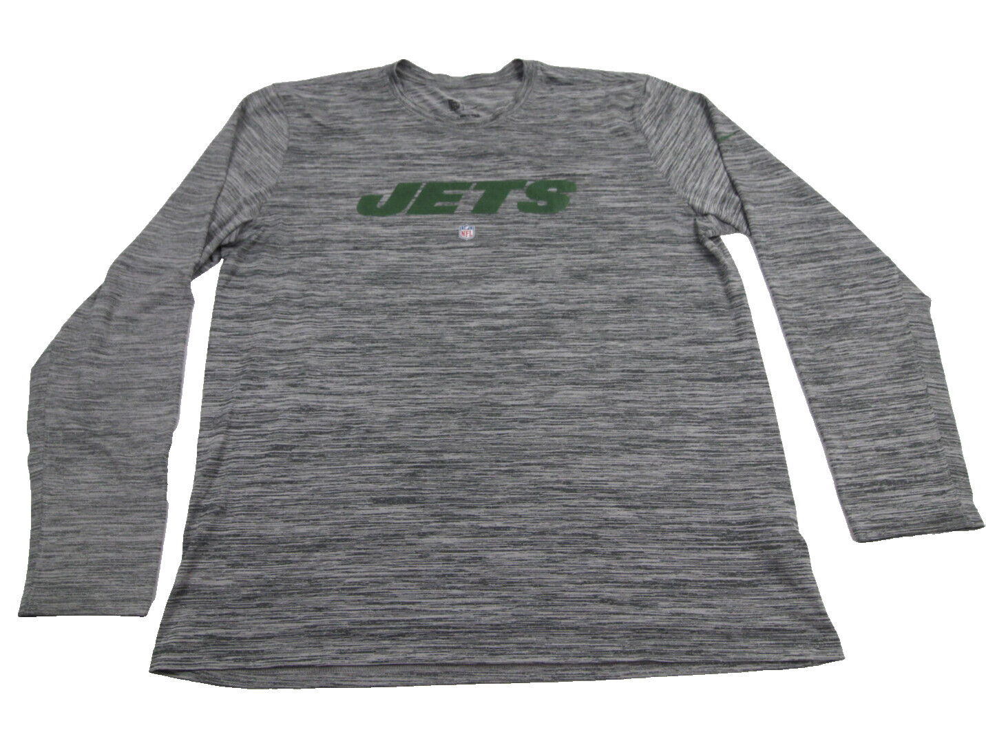 Мужская рубашка Nike New York Jets NFL On Field Dri-Fit с длинным рукавом, серая, S