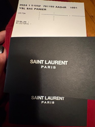 NEW !! SAINT LAURENT WOMENS HANDBAG BLACK MAXI TOTE W/TAGS & AUTHENTICITY CARD - Picture 10 of 10
