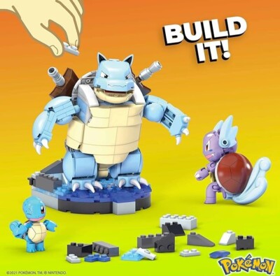 Mega Construx POKEMON Squirtle Evolution Building Set 379 PCS NEW