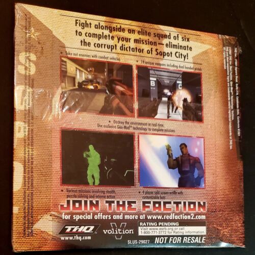 PlayStation 2 Red Faction II Demo Disc THQ PS2 SEALED RARE 2002 NFR - Picture 2 of 2