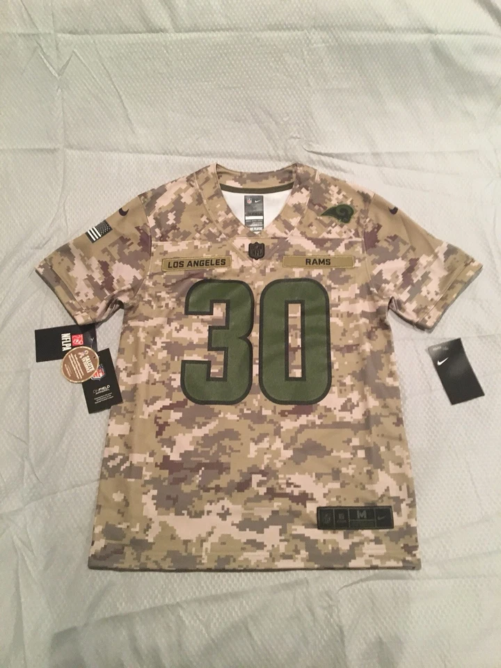 Camiseta Salute To Service Todd Gurley, Los Angeles Rams, talla YM, ¡NUEVA CON ETIQUETAS! $100.00! Foto 2 de 4