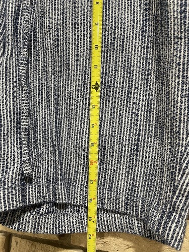 Christopher & Banks Women's Shorts wPockets Blue Stripes Size XL Cotton - Picture 6 of 9