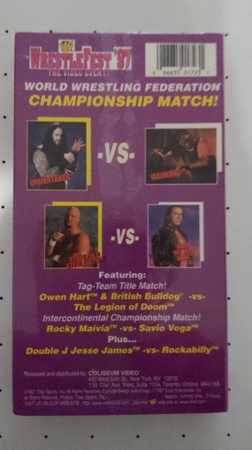 WWF Wrestlefest 97 VHS FACTORY SEALED Coliseum Video 1997 Wrestling Undertaker - Picture 2 of 4