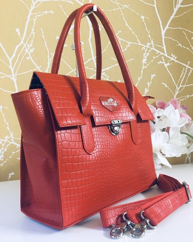 Borsa da donna donna 100% vera pelle designer tote tracolla grande borsa prezzo consigliato £ 250 - Foto 5 di 12