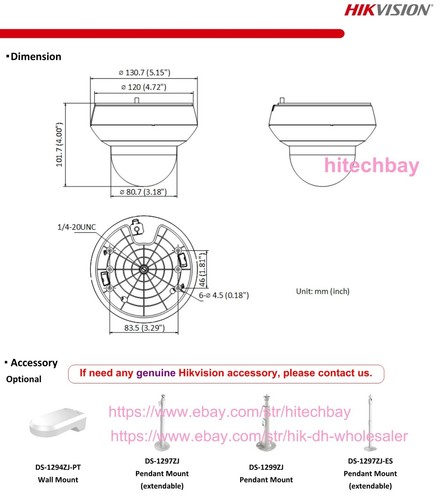 Hikvision DS-2DE2A404IW-DE3/W 4MP 4x Zoom PTZ DarkFighter IP Kamera PoE WiFi Mikrofon - Bild 10 von 13