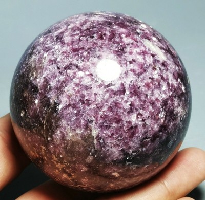 Marvelous Lepidolite Mica Sphere ball Purple Globe Reiki stone