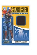 2019 Panini Absolute Memorabilia Established Threads Level 1 Kevin Garnett HOF