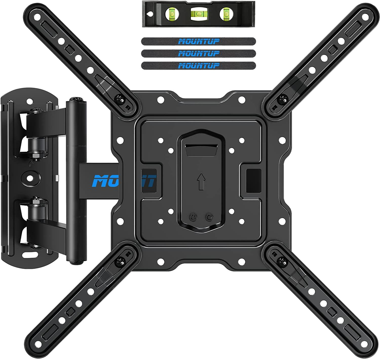 MOUNTUP TV Wall Mounts Bracket for Most 26-55 Inches TVs, Full Black