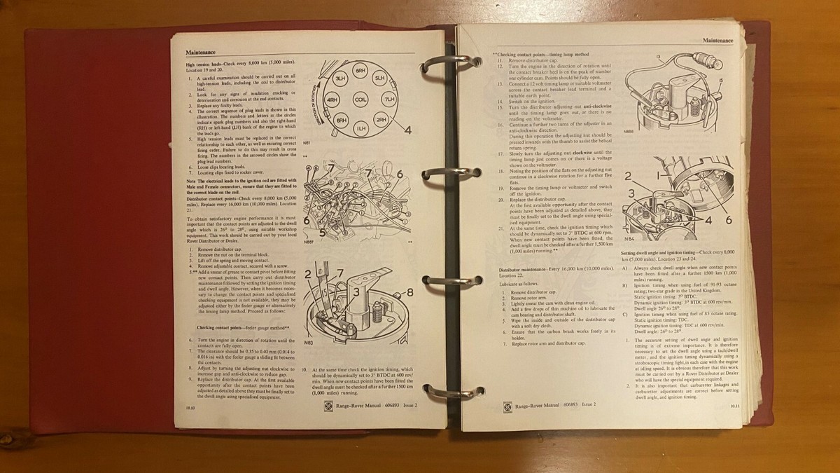 Range Rover - Original 1970 Repair Operation Manual (Part #606893