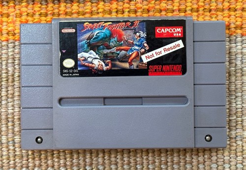 SNES Street Fighter II 2 NOT FOR RESALE NFR Demo Cart Only Super Nintendo