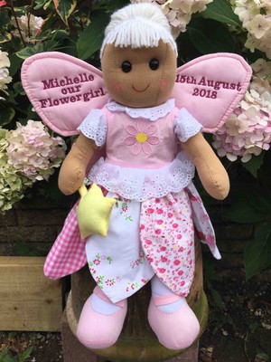 personalised flower girl doll