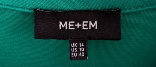 ME+EM Polo Collar Swing Dress Women's Size 10 Parakeet Green Ponte Jersey Dress - Picture 3 of 7