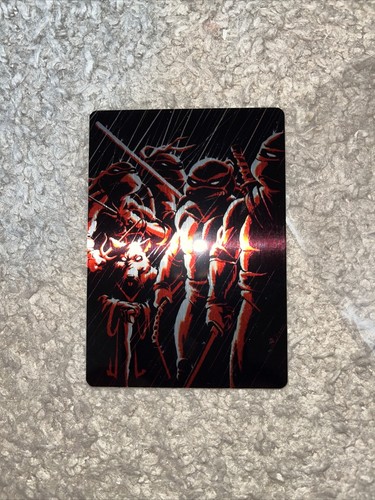 Teenage Mutant Ninja Turtles IDW 1 NYCC 2023 METAL FOIL TRADING CARD RARE - Picture 2 of 4