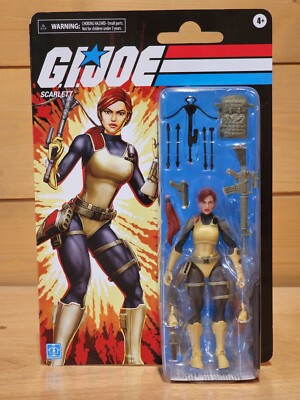 G.I. Joe Classified Series Retro Card Scarlett 1:12 Scale Action Figure I Hasbro
