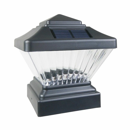 12 Black / White / Copper / Silve 4 x 4 Solar Post Deck Cap LED Light Vinyl - Picture 18 of 35