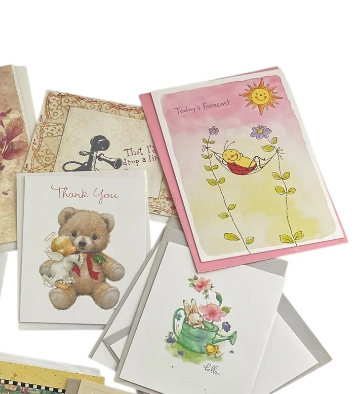 Lote Tarjetas de Felicitación Nº 3 14 tarjetas surtidas animales sello Engelbreit Foto 3 de 4