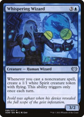 MTG Magic the Gathering Whispering Wizard (88/596) Innistrad Crimson Vow LP
