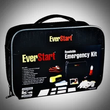 Everstart Travel Pro Safety Kit, Emergency, Roadside Assistance, Booster Cables
