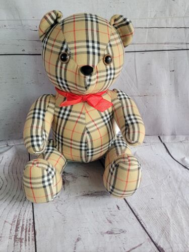 VINTAGE BURBERRY TEDDY BEAR PLUSH FRAGRANCE NOVA CHECK