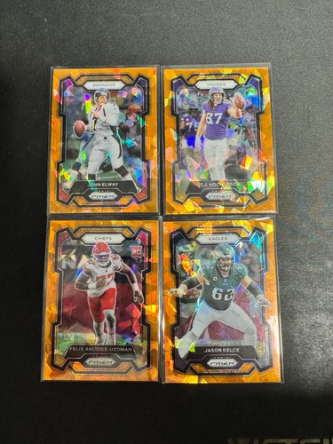 2023 Panini Prizm Orange Cracked Ice Vets & Rookies Pick Your Card - Bild 1 von 9