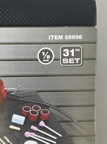 Chicago Electric Variable Speed 31pc Rotary Tool Kit 68696 — New Factory Sealed - Picture 4 of 11