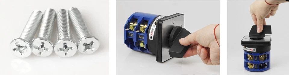 Drehschalter Nockenschalter Wendeschalter Hauptschalter Motorschalter Schalter - Bild 3 von 4