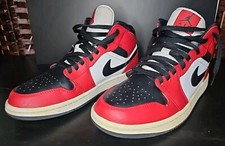Nike Air Jordan 1 Mid Chicago Black Toe OG Bred 2020 - Size 9 Lightly Worn