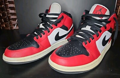 Nike Air Jordan Mid Chicago Black Toe OG Bred 2020 Size
