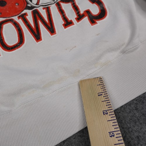 Vintage Cleveland Browns Sweater Mens XL White Champion Sweatshirt Crewneck 80s - Picture 8 of 14