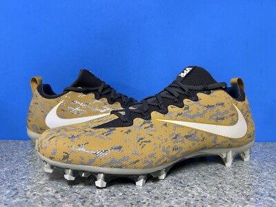 Nike Vapor Untouchable Pro Camo Football Cleats Gold Gray AJ3859