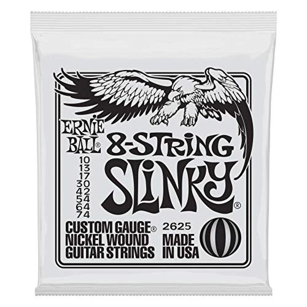 (TG. Normale) Cordes pour guitare électrique Ernie Ball Slinky   8 cordes et ni