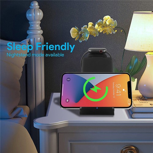 3in1 Wireless Ladegerät Ladestation Für Apple Watch Ultra/SE/8/7 Air Pods iPhone - Zdjęcie 15 z 26