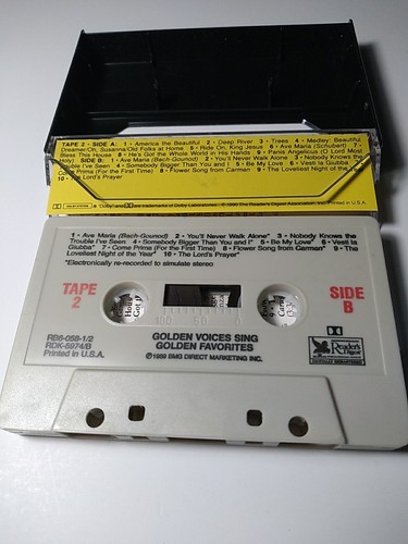 Golden Voices Sing Golden Favorites Vol. 2 Reader's Digest-1989 Cassette Tape - Picture 4 of 6