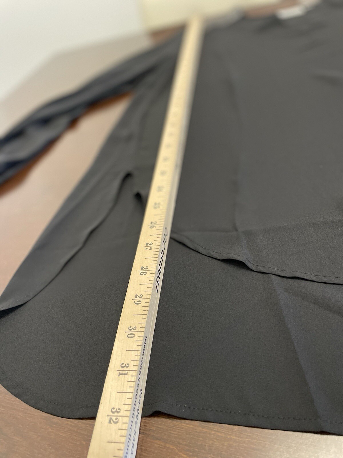 Chico’s Basic Black Button Up Blouse Foil Shoulde… - image 6