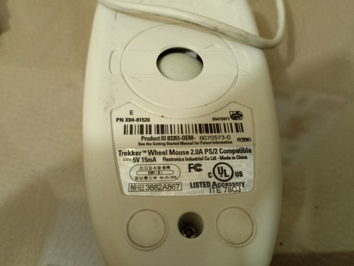 Microsoft Trekker Wheel Mouse 2.0A - PS/2 compatible - X04-81526 - Bild 3 von 3