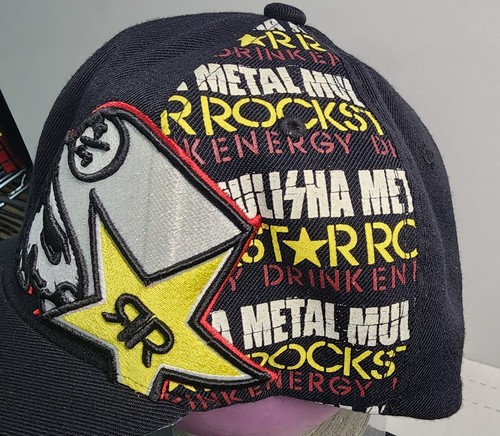New Rock Star Energy Drink Fitted Hat/Cap Embroidered Logo NWOT - Picture 3 of 7