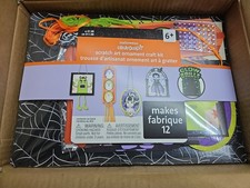 Creatology Halloween Scratch Art Ornament Craft Kit Lot of 4 Glow in Dark NIB