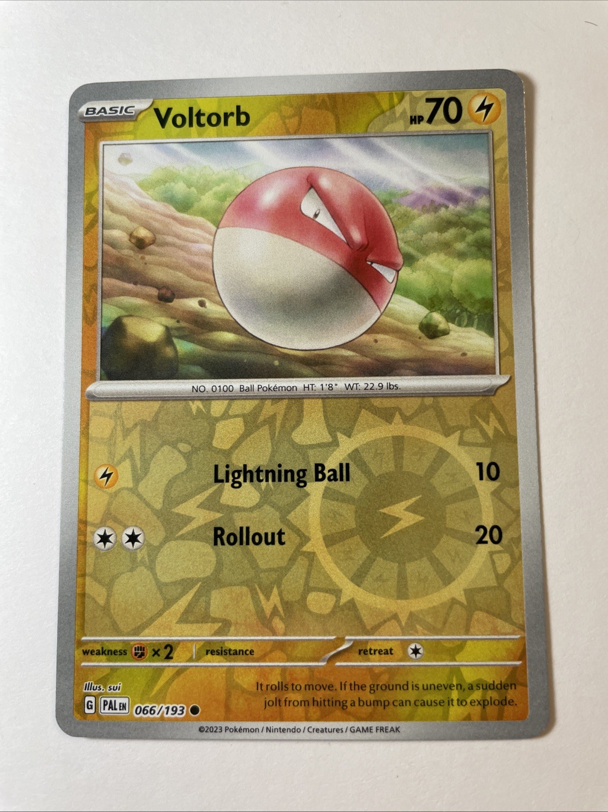 Voltorb 066/193 - Sv02: Paldea Evolved Reverse Holo (NM)