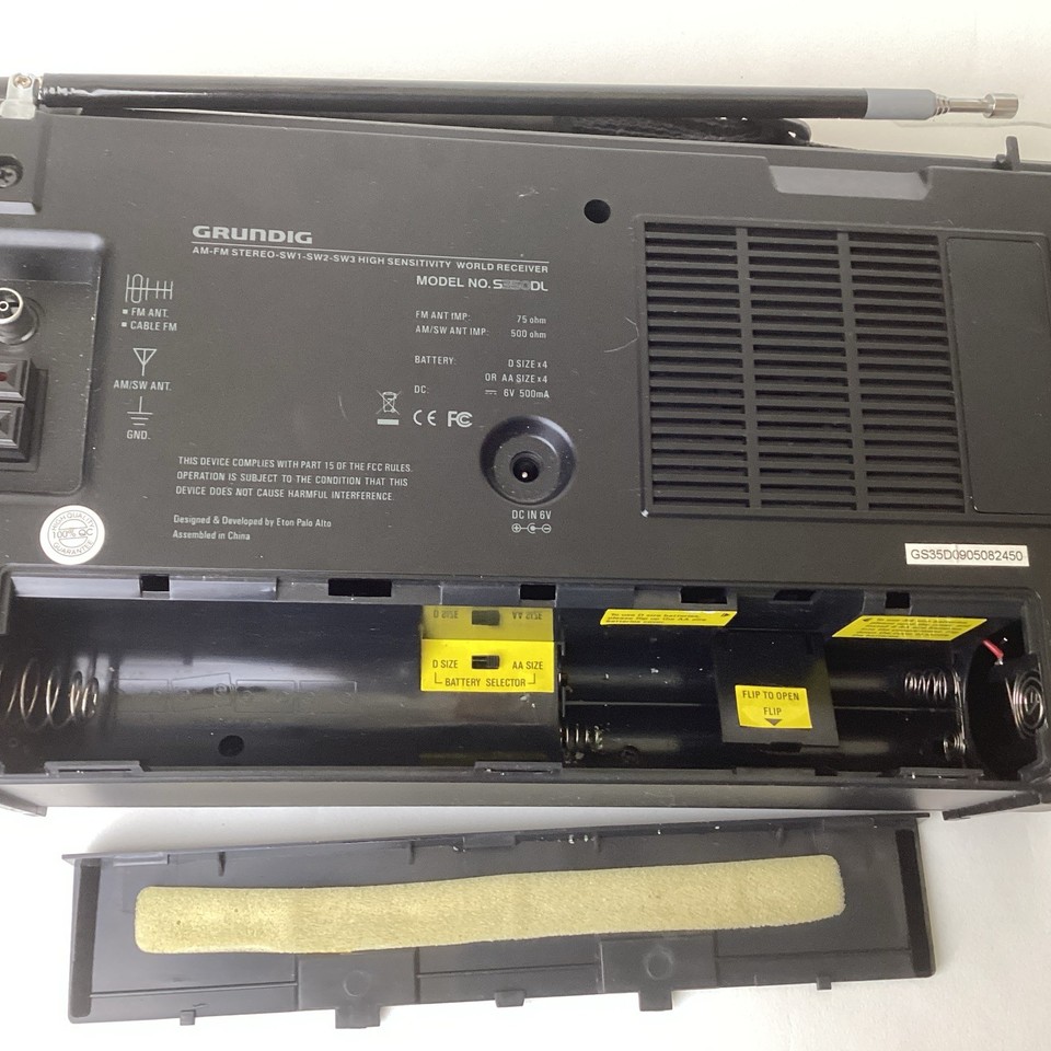 RARE Grundig Eton S350DL - Récepteur Radio AM/FM/Grandes Ondes - Neuf Ouvert