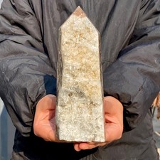 Racimo de cristal de cuarzo transparente blanco natural de 2,8 lb muestras de piedra de roca Reiki