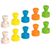 Neodym Magnete 10 StüCk Kegelform 1,5 Kg Haftkraft Bunt Sortiert Ø 1,2 X 1,6 Cm