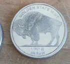 1 oz. Golden State Mint Silver Round Buffalo Design .999 Fine